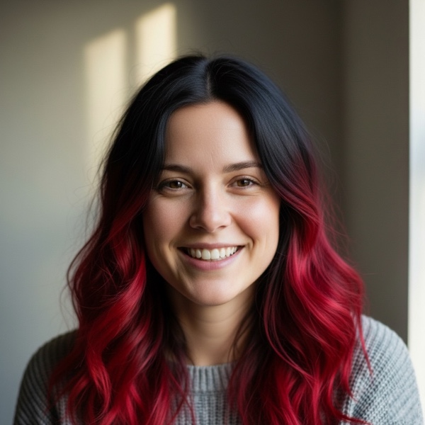 Ombré Rojo Sangre hairstyle preview