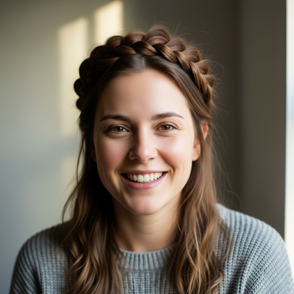 Trenza Corona hairstyle preview
