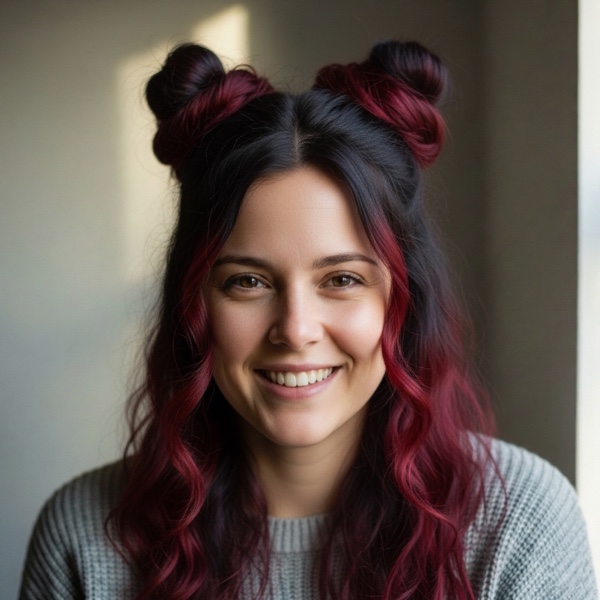 Moños Cuernos de Diablo hairstyle preview