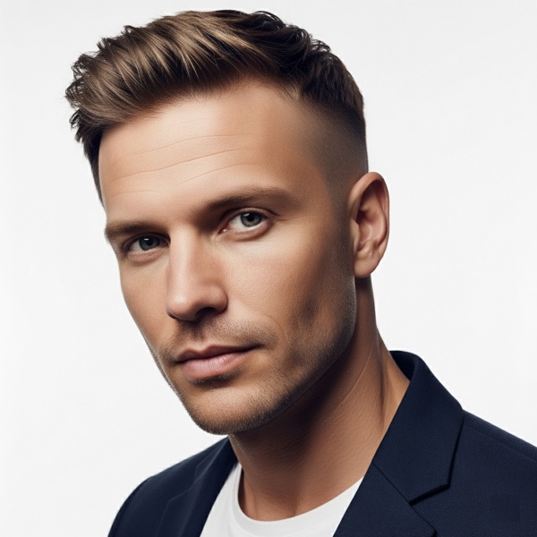 Fade with Line-Up hairstyle preview