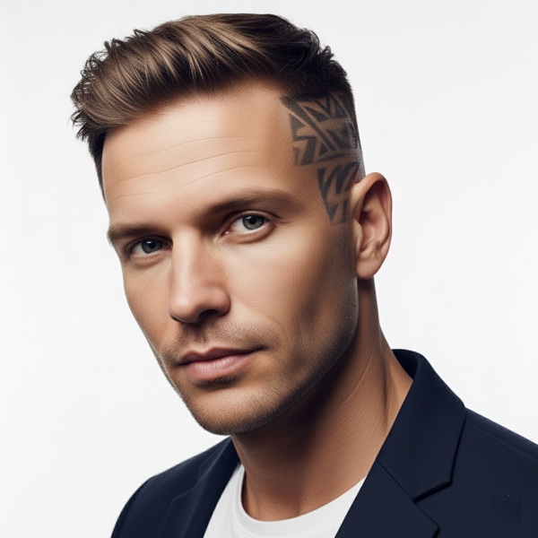 Degradado con Tatuaje Capilar hairstyle preview