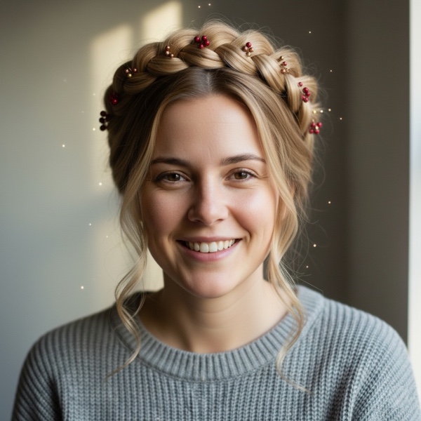 Corona de Trenza Halo hairstyle preview