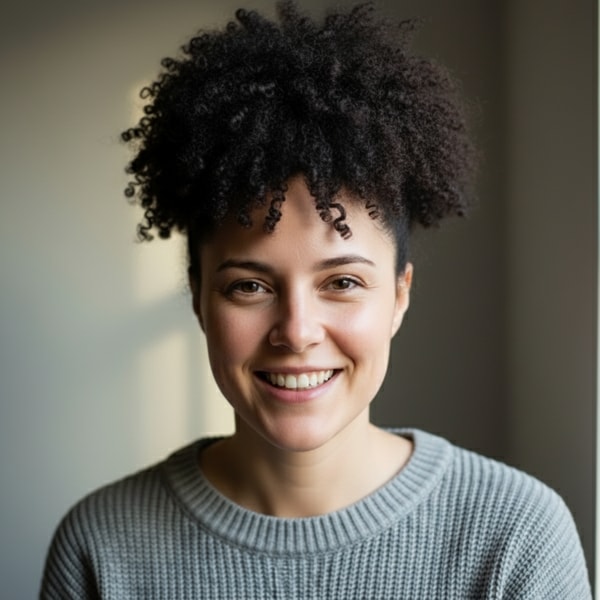 Puff Afro Natural / Puff Alto hairstyle preview