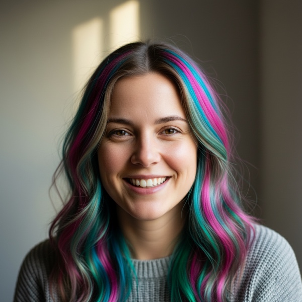 Mechas Neón hairstyle preview