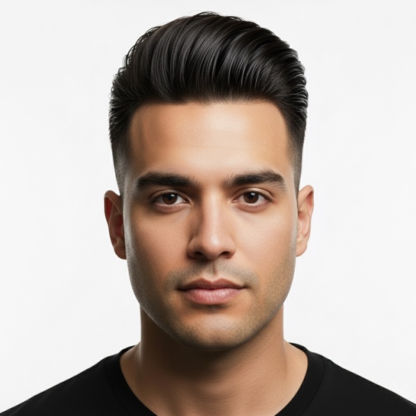 Pompadour hairstyle preview