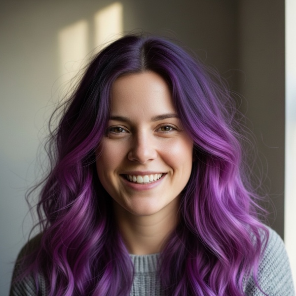 Cabello Bruja Púrpura hairstyle preview