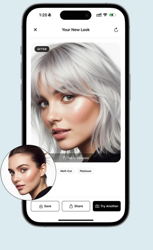Step 3 — final render with save and share controls